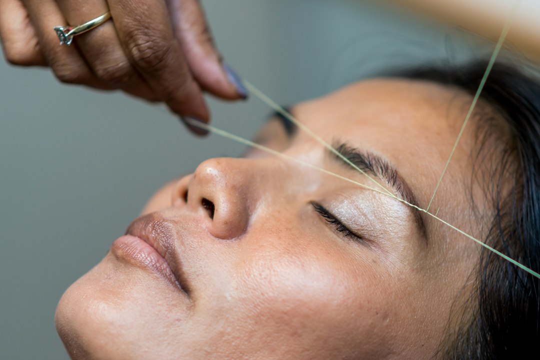 Professional brow and lash treatment